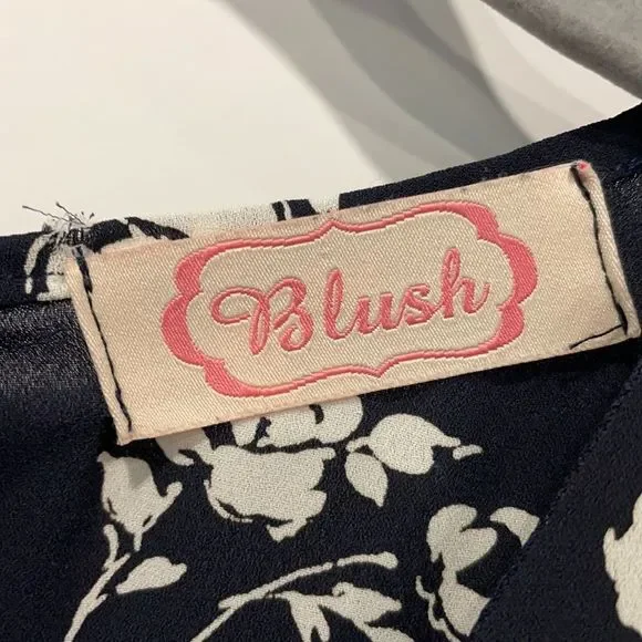 Blush Women Jumpsuit Floral Sleeveless Casual Wide Legs Black Size Med - Picture 8 of 10